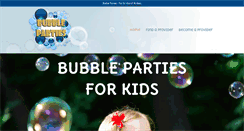 Desktop Screenshot of bubbleparties.com